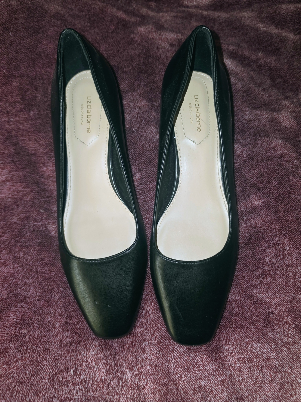 Liz Claiborne Black Leather Classic Women's Pumps